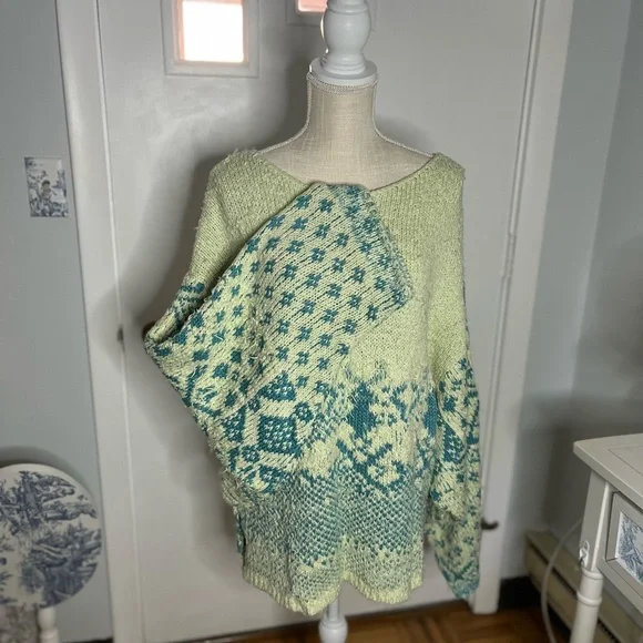 NWOT FREE PEOPLE Sugar Mountain Long Sleeve Pullover Sweater Size Large - Picture 5 of 9